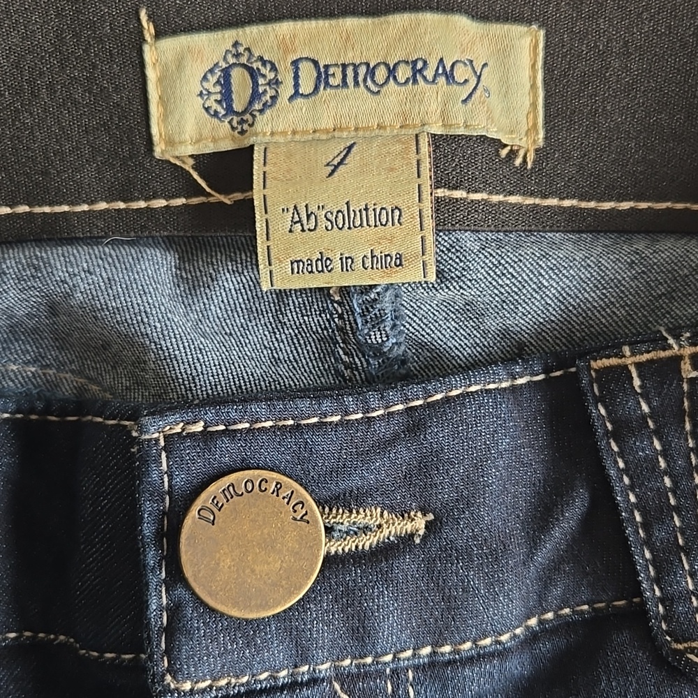 Democracy Women’s Absolution Skinny Jeans in Dark Blue, Ankle Length, Size 4 - Picture 2 of 5